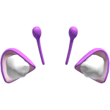 cute moe alien kawaii anime kitty purple