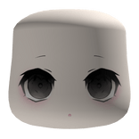 cute moe big eyes face