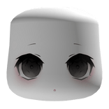 cute moe big eyes face