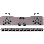 cute moe goth pink emo studded skull septum top