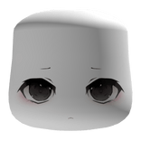 cute moe kawaii anime tired sad face