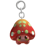 Cute Mushroom Keychain - Red
