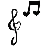 Cute Music Note Effect (Black)