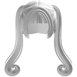 ꒰ cute neko maid white pigtails ♡꒱