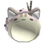 cute neopolitan choco ice cream kitty hood