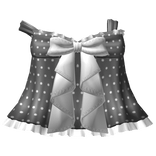 cute off shoulder grey polka dot dress 3.0