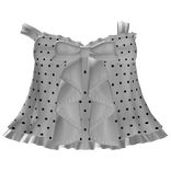 cute off shoulder white polka dot dress 3.0