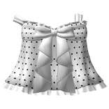 cute off shoulder white polka dot dress 3.0