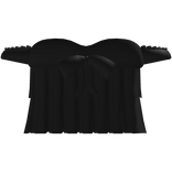 Cute off the shoulder ruffled dress in black