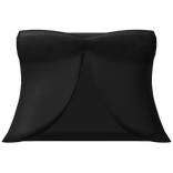 ♡ ꒰ cute open flowy flower top in black