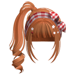 Cute Orange Cottage Core Ponytail