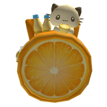 ♡: cute orange igari lemon backpack w plush 1.0