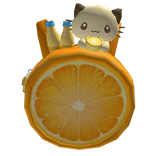 ♡: cute orange igari lemon backpack w/ plush 3.0