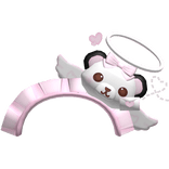 Cute Panda Bear Valentines Headdress in Pink