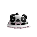 Cute panda bucket hat w/ bow & ruffles ♡
