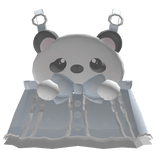 cute panda overalls (blue) 3.0