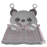 cute panda overalls (pink) 3.0