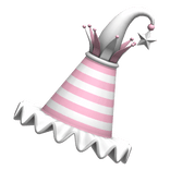 Cute Pastel Kawaii Stripe Jester Clown Party Hat