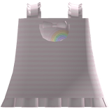 ♡ cute pastel pink striped rainbow ruffled dress 