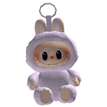 Cute Pastel Purple Labubu Plushie Keychain