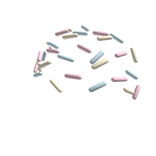 cute pastel rainbow sprinkles on head ♡