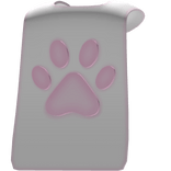 cute paw white superhero cape