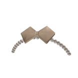 Cute Pearl Headband With Beige Bow