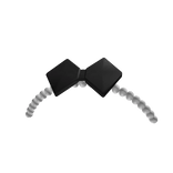 Cute Pearl Headband With Black Bow