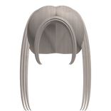 cute pigtails in plaitnum blonde