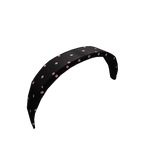 ♡ cute pink and black polka dot headband ♡