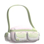 cute pink and green chubby bag 3.0