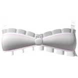 ♡ : cute pink and white bunny top with ruffles