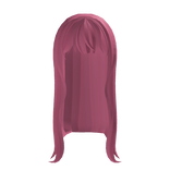 cute pink anime long straight hair with bangs <3