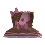 ♡ cute pink choco mori kei ruffle dress