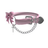 Cute pink collar with accesories
