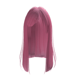 cute pink cotton candy long straight anime hair <3