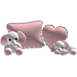 cute pink elephant pillows 