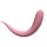 Cute Pink Fluffy Tail
