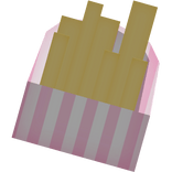 Cute Pink Fries Bag Preppy Fast Food Kawaii Cutesy