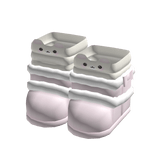 ♡ : cute pink fur winter boots w/ bear socks