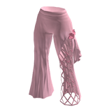 ♾️ Cute pink goth one-leg fishnet pants