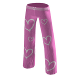 Cute pink heart pants