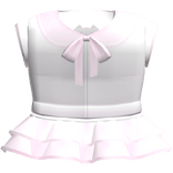 Cute Pink Kitty Kaomoji School Dress 