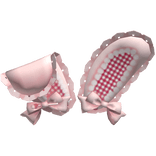 Cute Pink Lace Bunny Ears w/ Bows