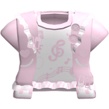 Cute Pink Music Note Piano Jacket 