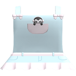 cute pink peguin overall dress