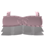 cute pink polka dot ruffle shirt