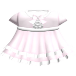 Cute Pink Ruffled Bow Dress