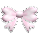 ♡ cute pink ruffled doll front bow 