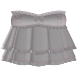 cute pink ruffled dress with lace and bow